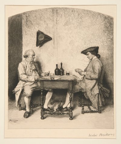Et spil kort af Victor Louis Focillon