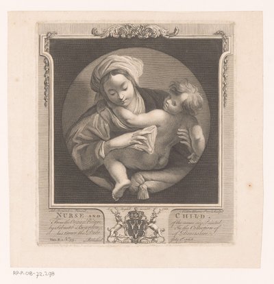 Kvinde med barn Sygeplejerske og barn (titel på objekt) af Victor Marie Picot