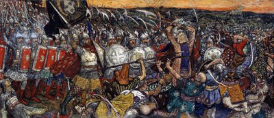 Bataille de Koulikovo - Slaget ved Kulikovo den 8. september af Victor Mikhailovich Vasnetsov