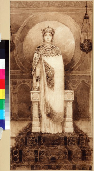 Saint Helena (romersk kejserinde, mor til Konstantin I) (ca. 247/250 - ca. 329/330) - Saint Helena af Viktor Mikhaylovich Vasnetsov (1848-1926) af Victor Mikhailovich Vasnetsov