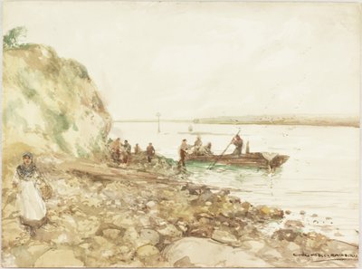Fishing Coble (wc ombord) af Victor Noble Rainbird