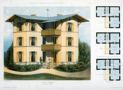 Landsted, c1860 af Victor Petit