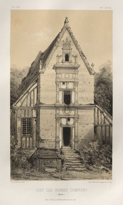...pl. 81, FIEf Des Bordes-Compigny Yonne, 1860. af Victor Petit