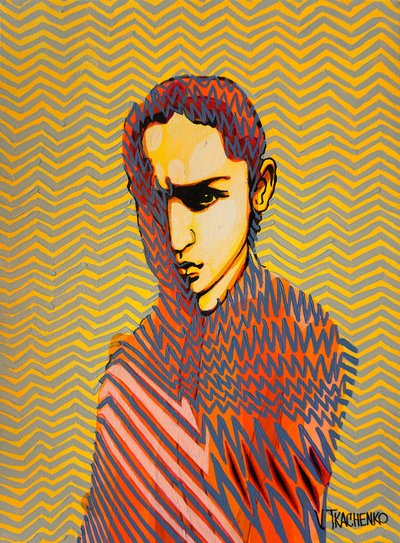 Grafisk ungdom: Zigzag-blik af Victor Tkachenko