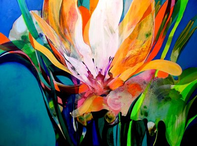 Livlig abstrakt blomst af Victor Tkachenko