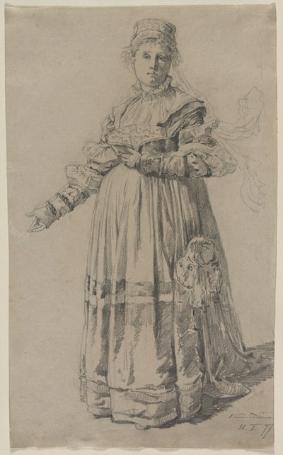 Stående kvinde, 1877. af Victor Tobler