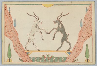 De to geder, Illustration til Æsops fabler af Victor Wilbour