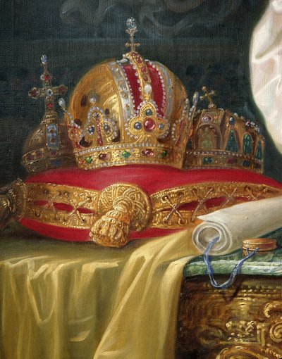 Detalje fra Franz Joseph I af Østrig, ca. 1916 (olie på lærred) af Vienna Nedomansky Studio