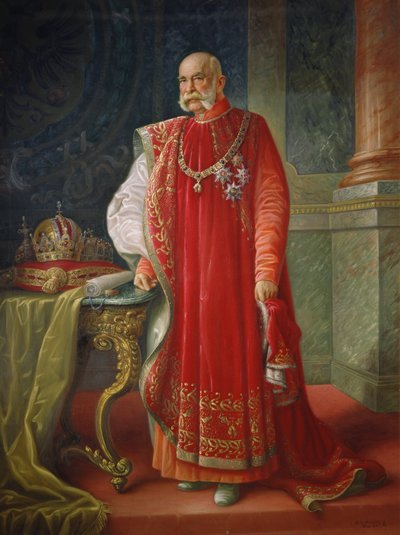 Franz Joseph I af Østrig, ca. 1916 (olie på lærred) af Vienna Nedomansky Studio