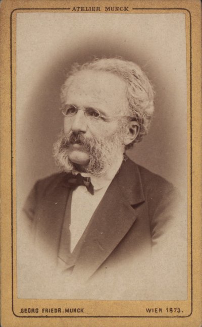 Portræt af komponisten August Wilhelm Ambros 1816-1876, 1773. af Vienna . Photo studio Georg Friedrich