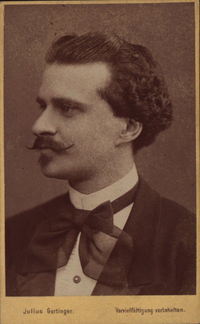 Portræt af komponisten Eduard Strauss 1835-1916, 1874. af Vienna . Photo studio Julius Gertinger