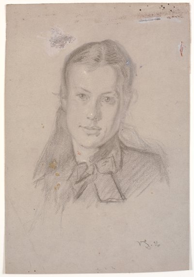 Portræt af Martha Møller (g.m. Viggo Johansen 1880) af Viggo Johansen