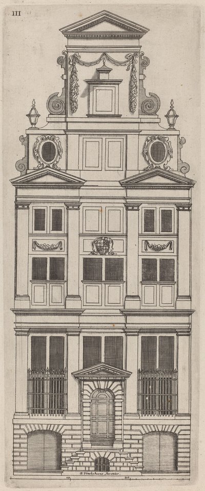 Hollandsk facadehøjde: pl. 3 af Vignola