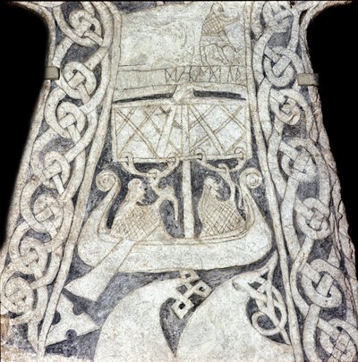 Runesten lilbjar forestiller en drakkar (sten) af Viking
