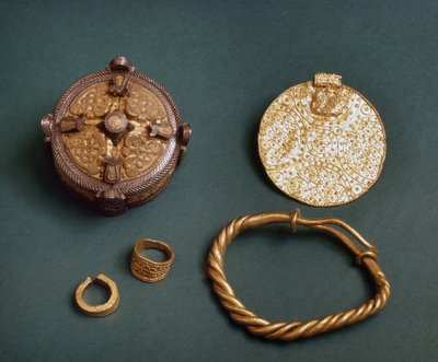 Vikinge smykker fra Gotland, Sverige. 10. århundrede. Stockholm, Historisk museum af Viking