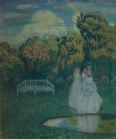 Park badet i skygger, 1904 af Viktor Elpidiforovich Borisov Musatov