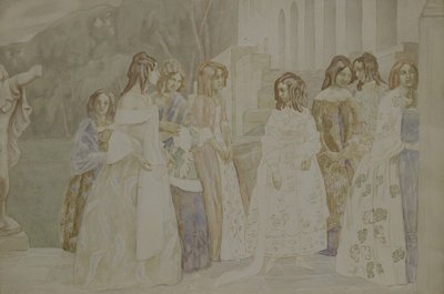 Requiem, 1905 af Viktor Elpidiforovich Borisov Musatov