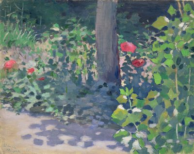 Studie af valmuer i haven, 1894 af Viktor Elpidiforovich Borisov Musatov