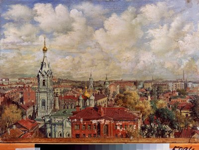 Moskva (Rusland) - Maleri af Viktor Jakovlevich Yakovlev (1844-?), olie på lærred, russisk kunst af Viktor Jakovlevich Yakovlev