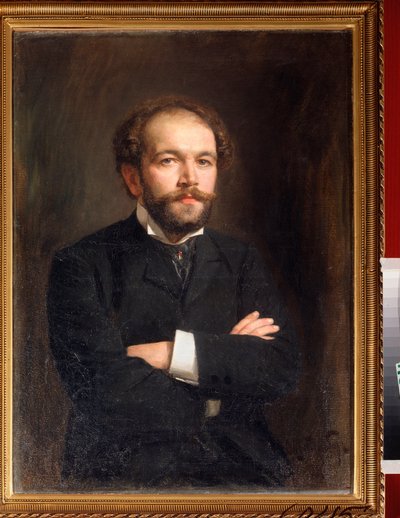Portræt af komponisten Nikolai Medtner (1879-1951) (Portræt af komponisten N Medtner) - Maleri af Viktor Karlovich Stemberg (1863-efter 1917), olie på lærred af Viktor Karlovich Stemberg