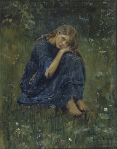 Alyonushka-studiet, 1881 af Viktor Mikhaylovich Vasnetsov