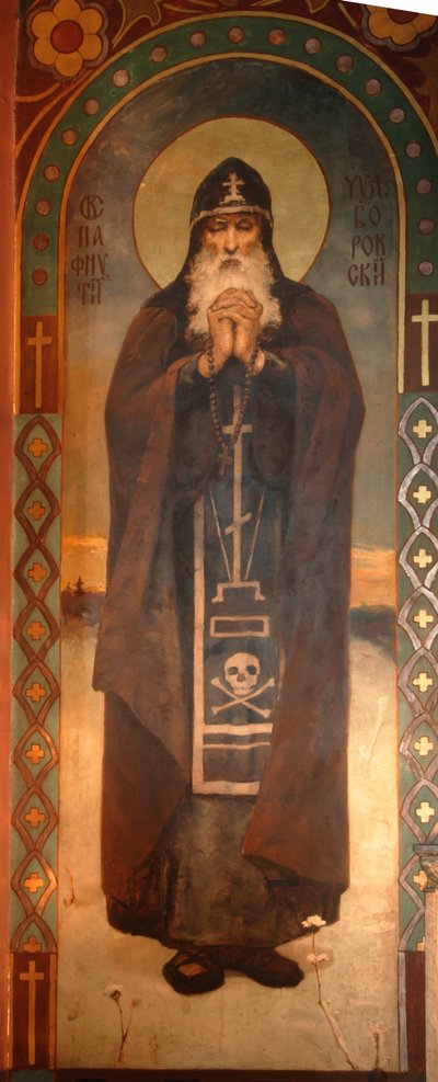 Sankt Paphnutius af Borovsk, 1885-1896 af Viktor Mikhaylovich Vasnetsov