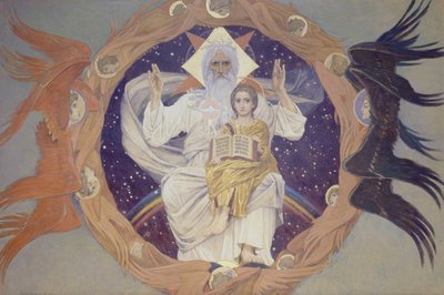 The Holy Trinity Otechestvo, 1907 af Viktor Mikhaylovich Vasnetsov