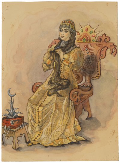 Prinsessen der aldrig smilede Nesmeyana, 1896 af Viktor Mikhaylovich Vasnetsov