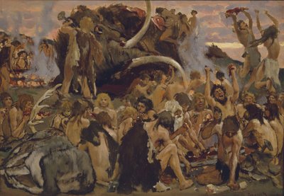 Stenalderen. En fest, 1883 af Viktor Mikhaylovich Vasnetsov