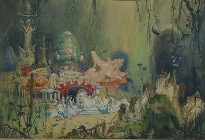 Undervandsriget. Scenedesign til operaen Rusalka af A. Dargomyzhsky, 1884 af Viktor Mikhaylovich Vasnetsov