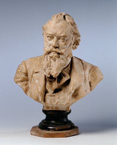 Komponisten Johannes Brahms af Viktor Oskar Tilgner