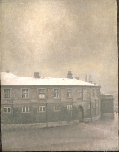 En fløj af Christiansborg Slot af Vilhelm Hammershøi