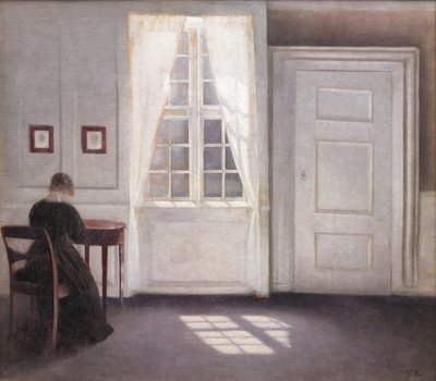 Interiør i Strandgade, Sollys på Gulvet af Vilhelm Hammershøi
