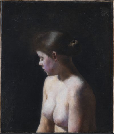 Nøgen kvindelig model af Vilhelm Hammershøi