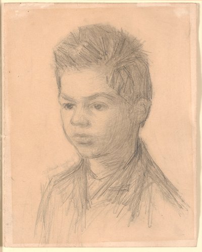 Portræt af Svend Hammershøi, kunstnerens bror af Vilhelm Hammershøi