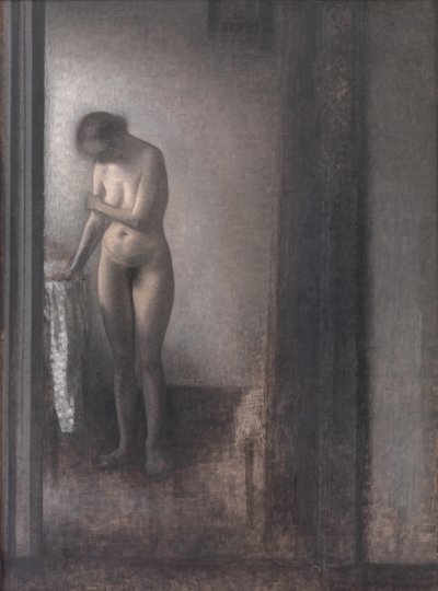 Stående nøgen kvinde af Vilhelm Hammershøi