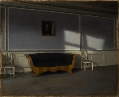 Solskin i tegnestuen III, 1905. af Vilhelm Hammershøi