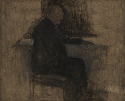 Arkitekten Thorvald Bindesbøll af Vilhelm Hammershøi