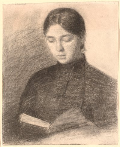 Kunstnerens søster Anna Reading af Vilhelm Hammershøi