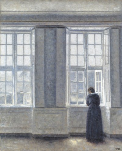 De høje vinduer af Vilhelm Hammershøi