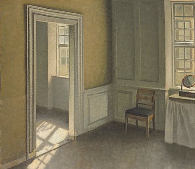 Bedroom, Strandgade 30, 1906 af Vilhelm Hammershoi