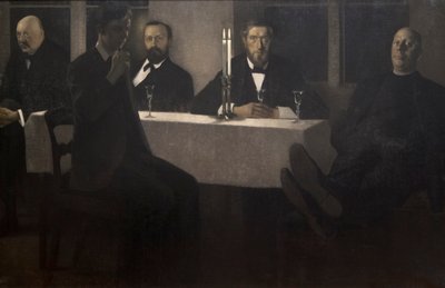 Fem portrætter af Vilhelm Hammershoi