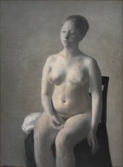 Kvindelig nøgenmodel, 1889 af Vilhelm Hammershoi