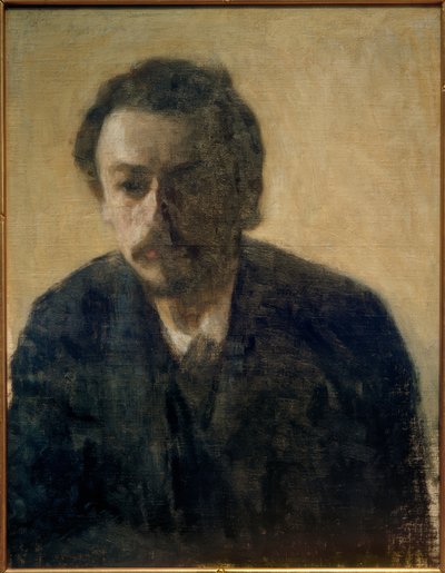 Selvportræt V. Hammershöi, 1891 af Vilhelm Hammershoi