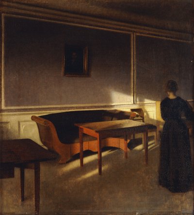 Solskin I Dagligstuen, No.1, 1903 af Vilhelm Hammershoi