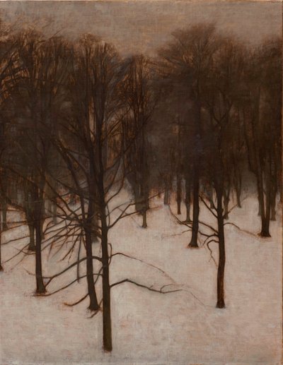 Søndermarken Park om vinteren af Vilhelm Hammershoi