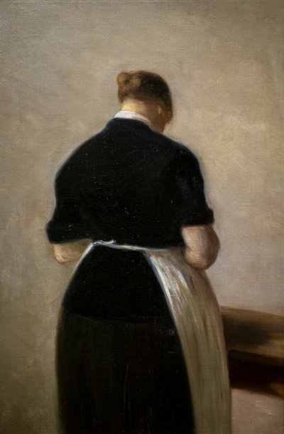 Studie af en stående kvinde, set bagfra af Vilhelm Hammershoi