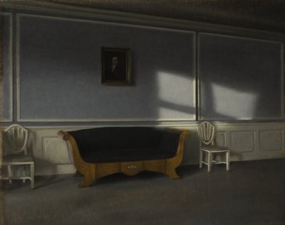 Solskin i tegnestuen III, ca. 1905 af Vilhelm Hammershoi