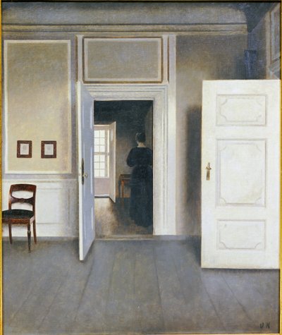 Kvinde i et interiør, Strandgrade 30, 1901 af Vilhelm Hammershoi