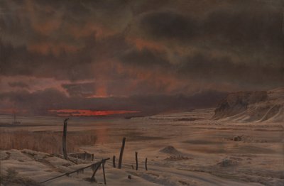 En Vinteraften ved en dansk Fjord af Vilhelm Kyhn